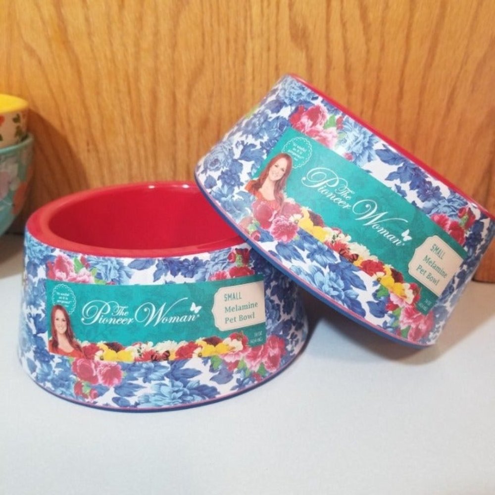 Pioneer Woman Heritage Floral Pet Bowls